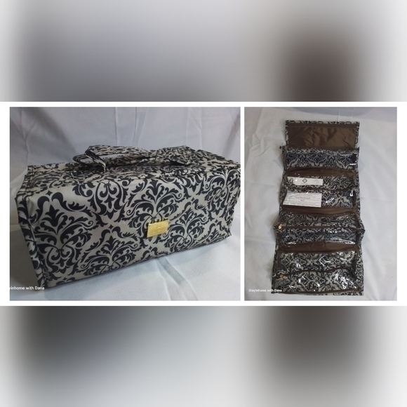 NWT JM NEW YORK BETTER BEAUTY ROLL UP HANGING TOILETRY CASE - Picture 1 of 7